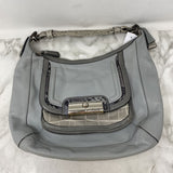 COACH WOMEN'S BAG grey, python trim