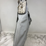 COACH WOMEN'S BAG grey, python trim