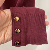 CONTEMPORAINE WOMEN'S SWEATER burgundy S