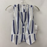 BELLA DAHL WOMEN'S BLAZER/JACKET white blue navy XS