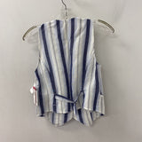 BELLA DAHL WOMEN'S BLAZER/JACKET white blue navy XS