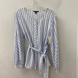 Banana Republic WOMEN'S BLOUSE/SHIRT blue white M