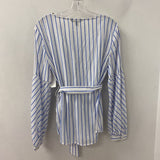 Banana Republic WOMEN'S BLOUSE/SHIRT blue white M