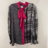 marina rinaldi WOMEN'S BLOUSE/SHIRT black grey pink 12
