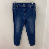 MELANIE LYNE WOMEN'S JEANS blue 16