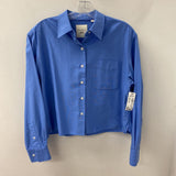 UNIQLO WOMEN'S BLOUSE/SHIRT blue XS