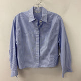 UNIQLO WOMEN'S BLOUSE/SHIRT blue white XS