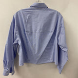 UNIQLO WOMEN'S BLOUSE/SHIRT blue white XS