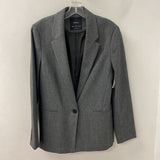 BERSHKA WOMEN'S BLAZER/JACKET grey M