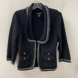 White House Black Market WOMEN'S CARDIGAN black L