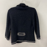 White House Black Market WOMEN'S CARDIGAN black L
