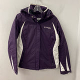 COLUMBIA WOMEN'S COAT purple white M