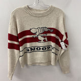 AMERICAN EAGLE WOMEN'S SWEATER cream red XS