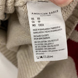 AMERICAN EAGLE WOMEN'S SWEATER cream red XS