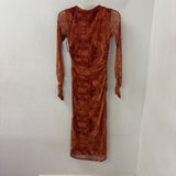 SISLEY WOMEN'S DRESS pumpkin spice XS