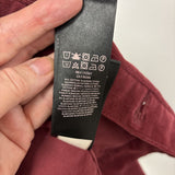 7 FOR ALL MANKIND WOMEN'S DENIM JACKET burgundy XS