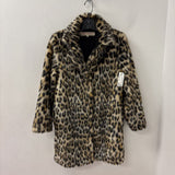 FREE PEOPLE WOMEN'S COAT animal print XS