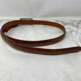 COLE HAAN WOMEN'S BELT brown silver L