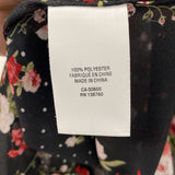 REITMANS WOMEN'S BLOUSE/SHIRT black red green floral L/Xl