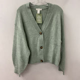 H&M WOMEN'S CARDIGAN turquoise heather M