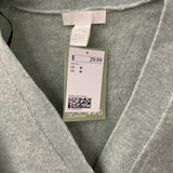 H&M WOMEN'S CARDIGAN turquoise heather M