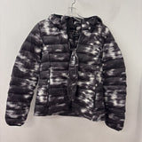 TNA WOMEN'S COAT black white mix M