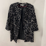 KASPER WOMEN'S COAT black white dots 10