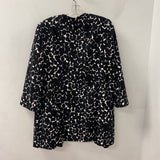 KASPER WOMEN'S COAT black white dots 10