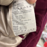 WOMEN'S COAT burgundy 12US