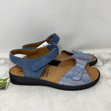 GANTER WOMEN'S SANDALS blue weave 10.5