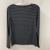 TALBOTS WOMEN'S TOP black silver XS