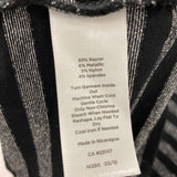 TALBOTS WOMEN'S TOP black silver XS