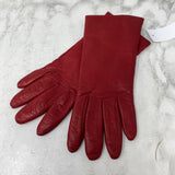 TALBOTS WOMEN'S GLOVES/MITTS red 7.5
