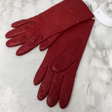 TALBOTS WOMEN'S GLOVES/MITTS red 7.5