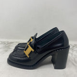PRADA WOMEN'S HEELS black gold 37