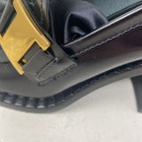 PRADA WOMEN'S HEELS black gold 37
