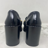 PRADA WOMEN'S HEELS black gold 37
