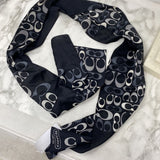 COACH WOMEN'S SCARF/SHAWL black grey ivory