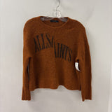 ALL SAINTS WOMEN'S SWEATER burnt orange black M