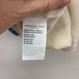 AMERICAN EAGLE WOMEN'S TANK/CAMI cream blue L