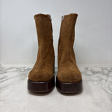 L'INTERVALLE WOMEN'S BOOTS tan suede 38