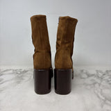 L'INTERVALLE WOMEN'S BOOTS tan suede 38