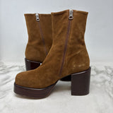 L'INTERVALLE WOMEN'S BOOTS tan suede 38