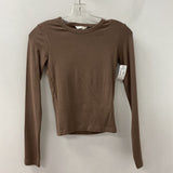 ZARA WOMEN'S T-SHIRT brown M