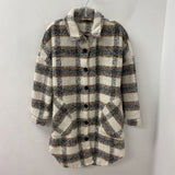 oak & ivy WOMEN'S COAT white brown S