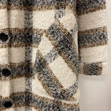 oak & ivy WOMEN'S COAT white brown S