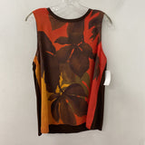 MELANIE LYNE WOMEN'S TOP orange brown L