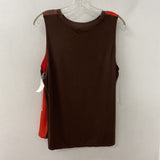 MELANIE LYNE WOMEN'S TOP orange brown L