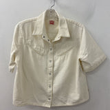 LEVI WOMEN'S BLOUSE/SHIRT cream M
