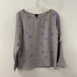 ANN TAYLOR WOMEN'S BLOUSE/SHIRT grey purple M